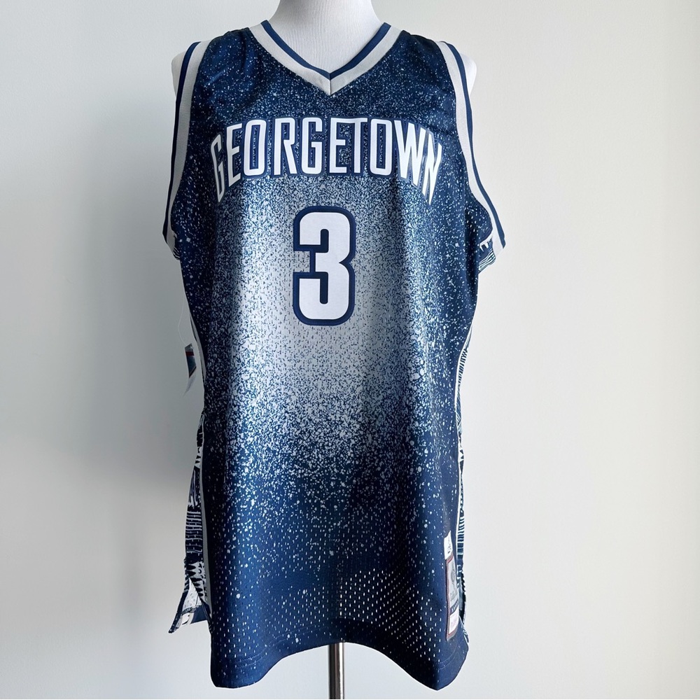 Mitchell & Ness Georgetown Allen Iverson Basketball Jersey Mens XL NCAA 1995-96
